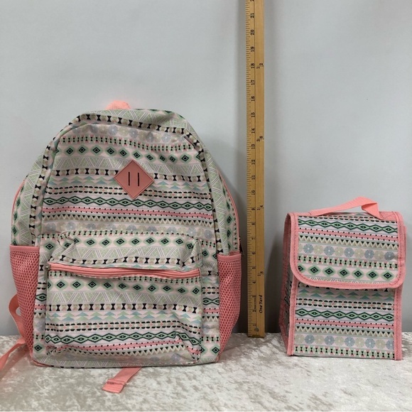 Backpack lunch box drawstring bag girls 3 piece set Olivet International - Picture 2 of 16